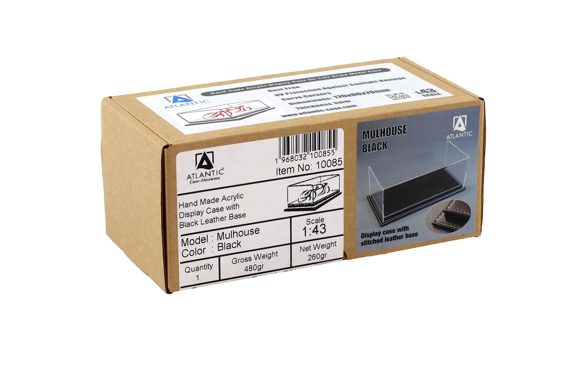 1:43 Atlantic Vitrine Show Case Display Case MULHOUSE with black leather Base