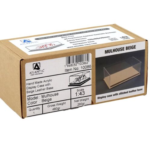 1:43 Atlantic Vitrine Show Case Display Case MULHOUSE with beige leather Base