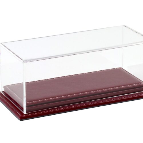 1:43 Atlantic Vitrine Show Case Display Case MULHOUSE with burgundy leather Base
