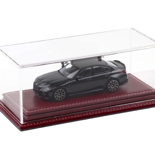 1:43 Atlantic Vitrine Show Case Display Case MULHOUSE with burgundy leather Base