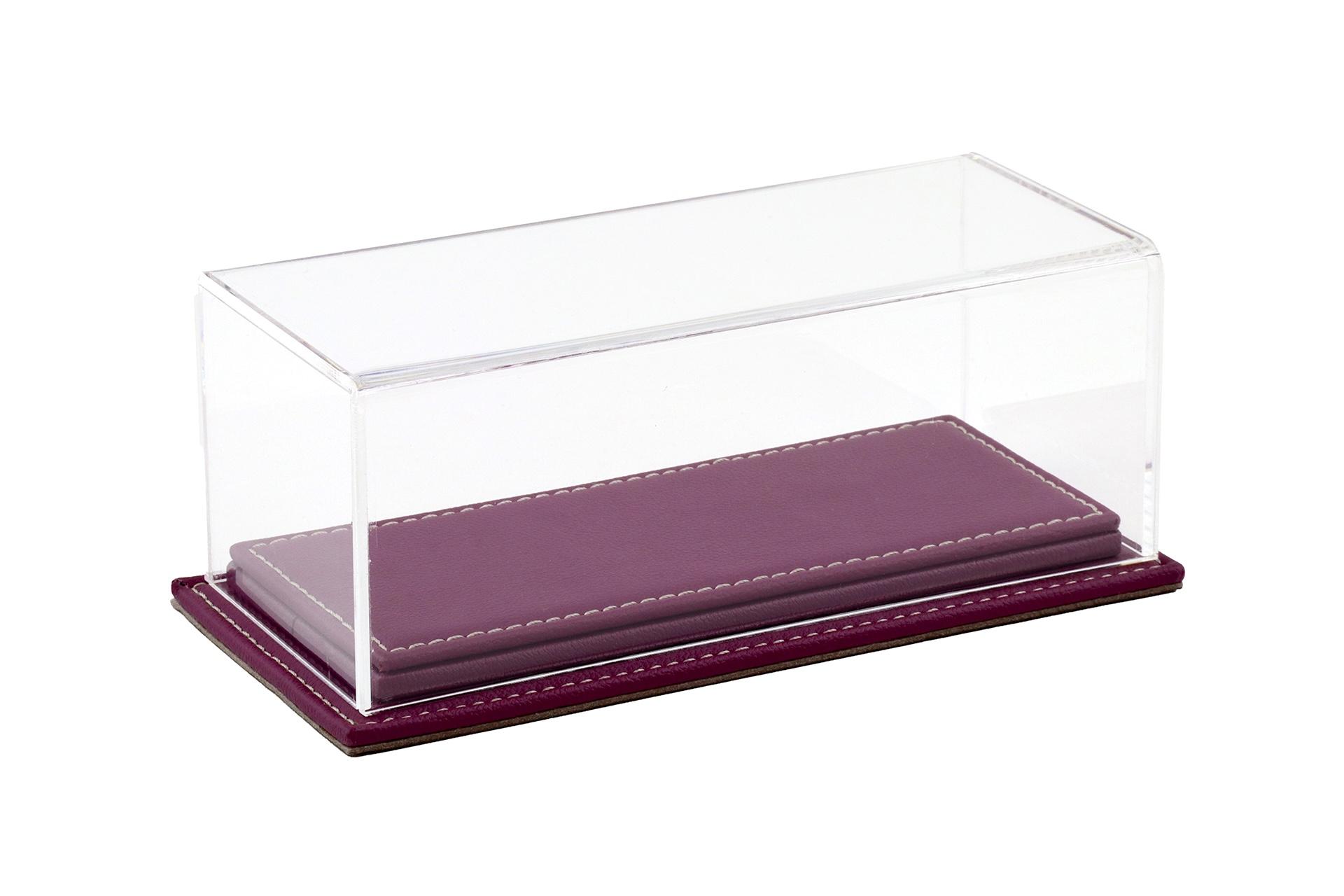 1:43 Atlantic Vitrine Show Case Display Case MULHOUSE with purple leather Base