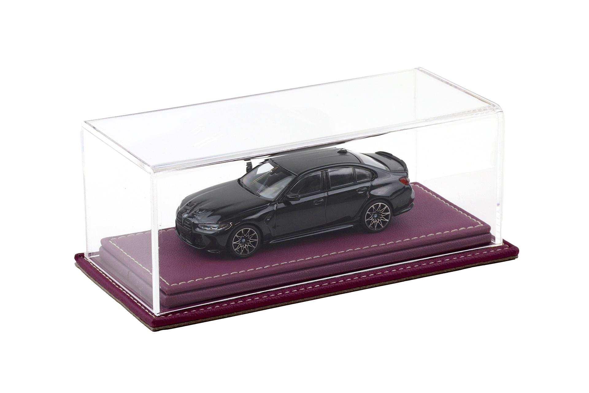 1:43 Atlantic Vitrine Show Case Display Case MULHOUSE with purple leather Base