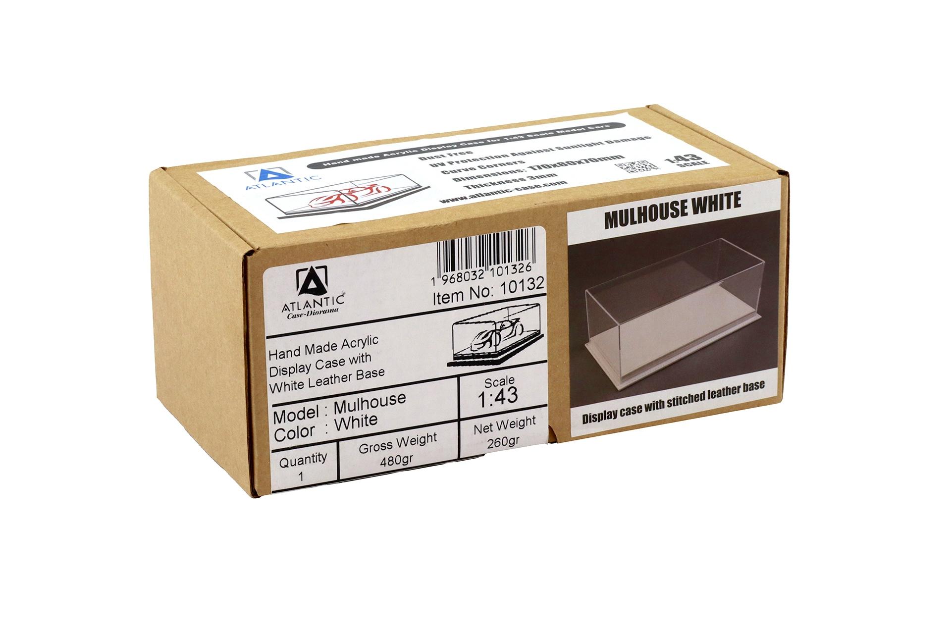 1:43 Atlantic Vitrine Show Case Display Case MULHOUSE with white leather Base