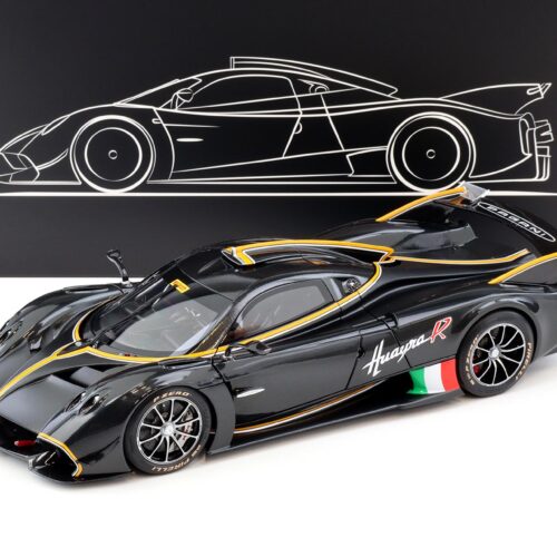 1:18 LCD Models Pagani Huayra R 2021 Full Carbon black LCD18012-CB