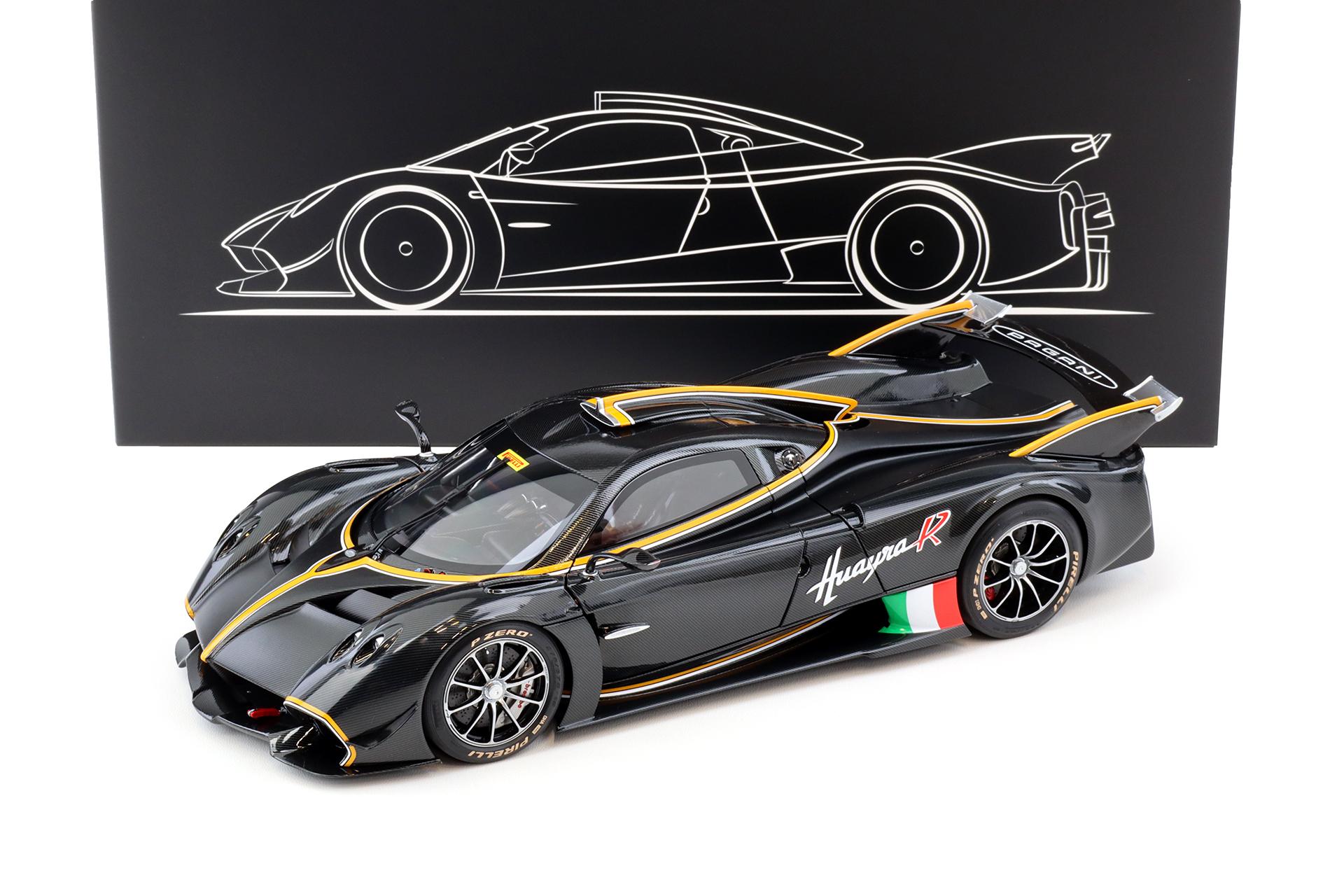 1:18 LCD Models Pagani Huayra R 2021 Full Carbon black LCD18012-CB