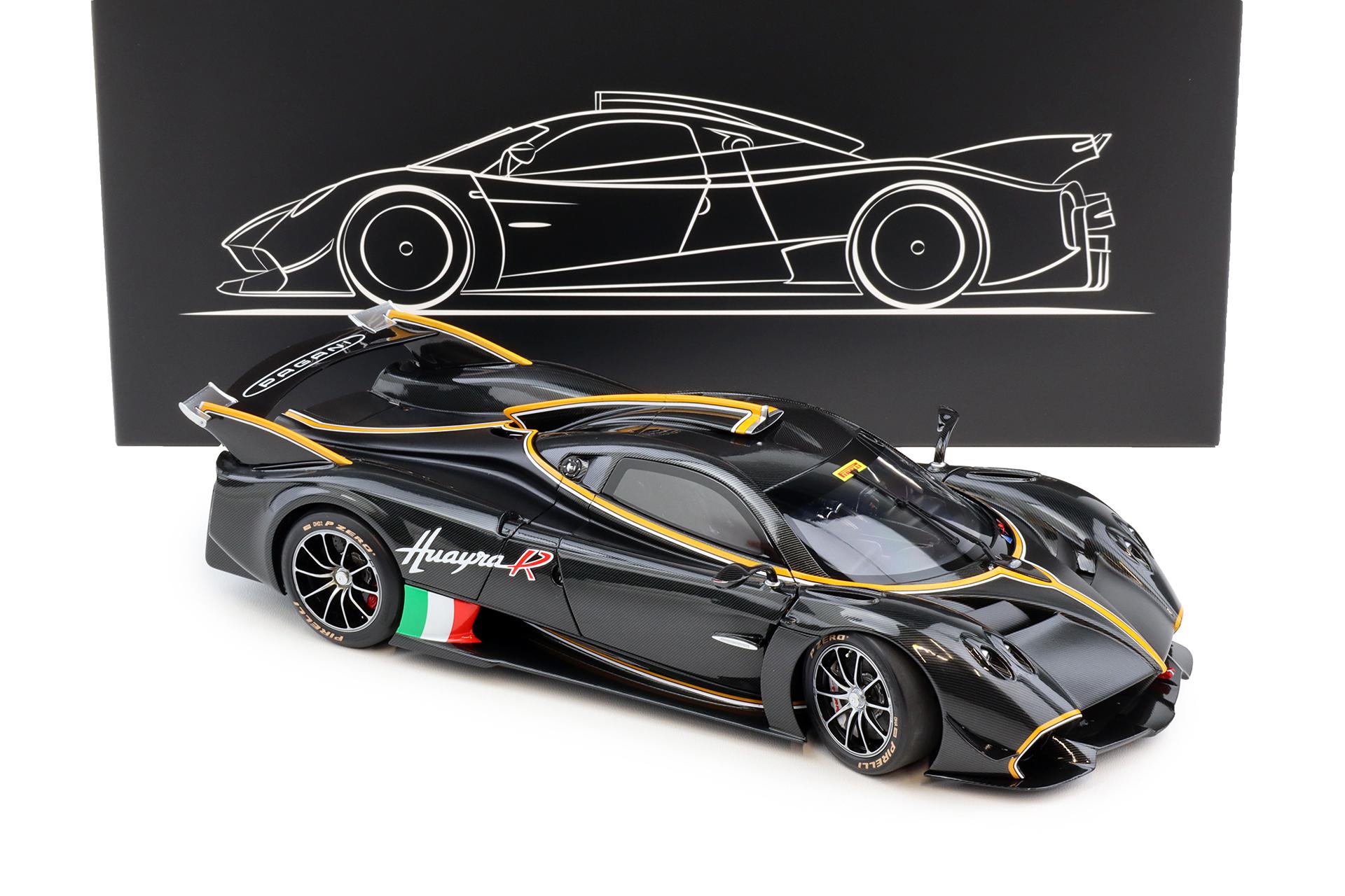 1:18 LCD Models Pagani Huayra R 2021 Full Carbon black LCD18012-CB