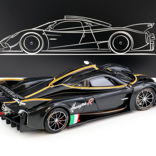 1:18 LCD Models Pagani Huayra R 2021 Full Carbon black LCD18012-CB