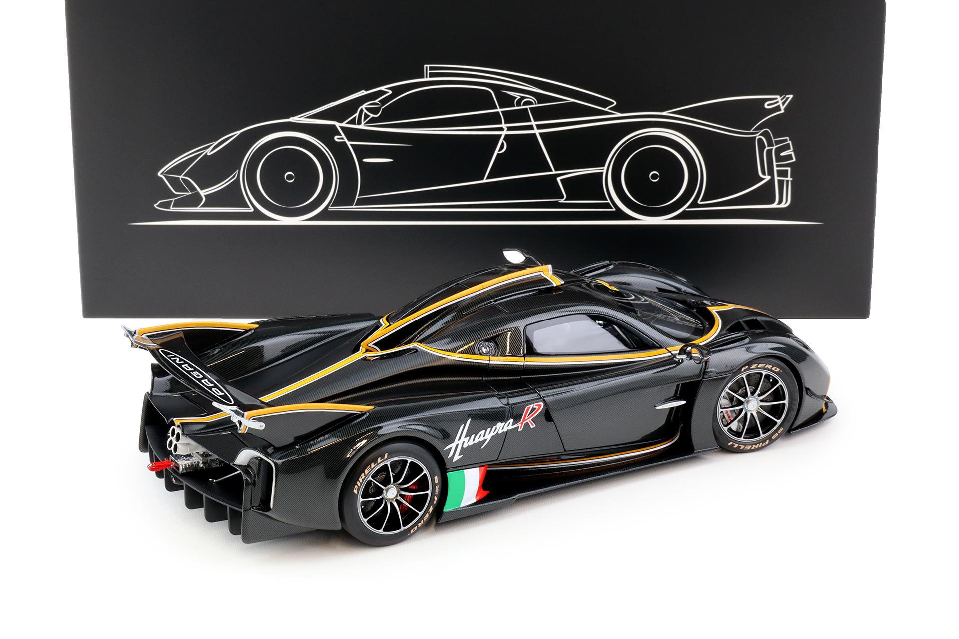 1:18 LCD Models Pagani Huayra R 2021 Full Carbon black LCD18012-CB