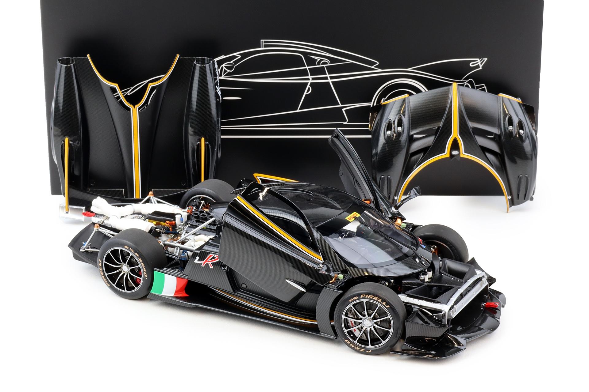 1:18 LCD Models Pagani Huayra R 2021 Full Carbon black LCD18012-CB