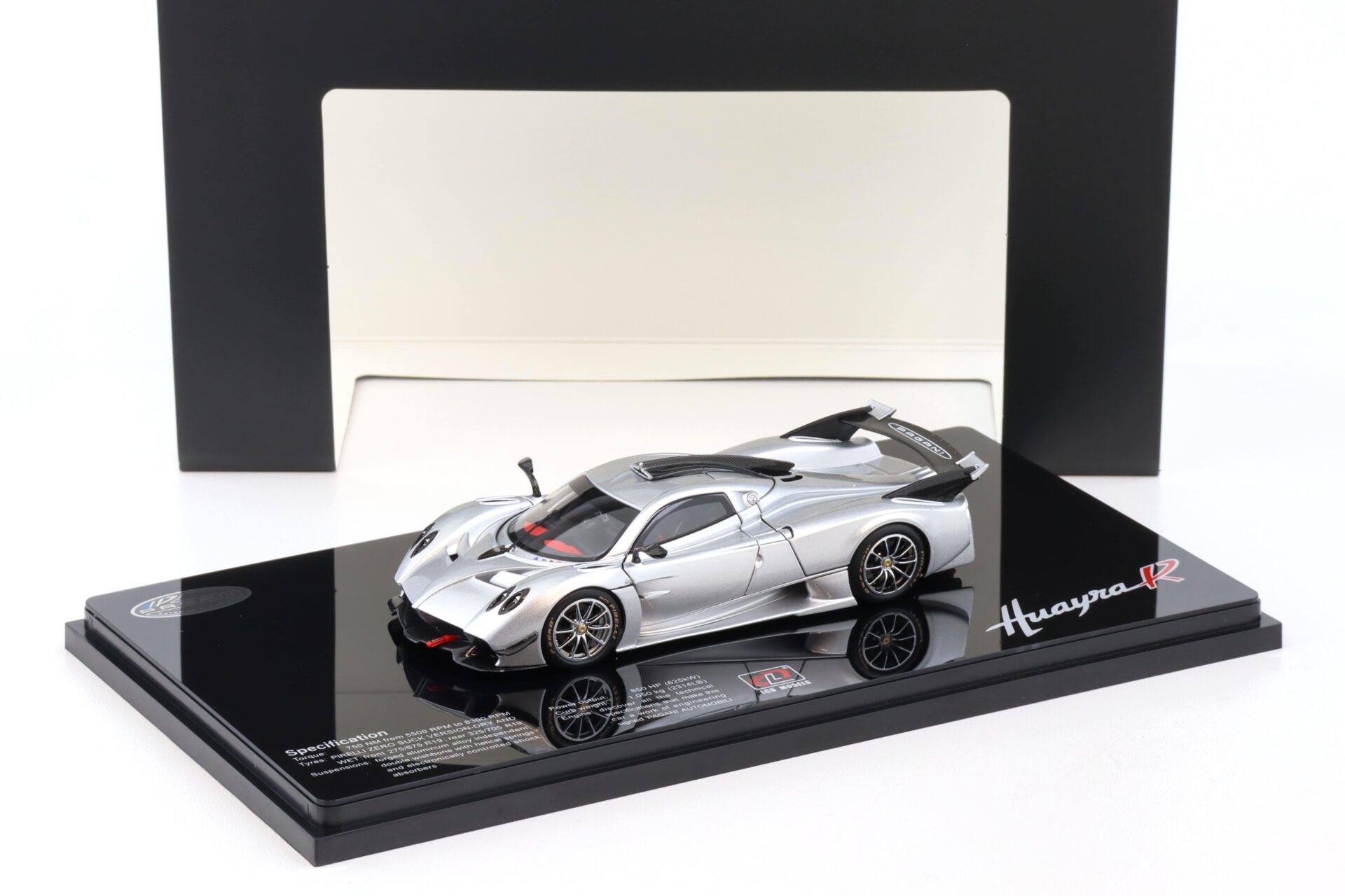 1:43 LCD Models Pagani Huayra R 2021 silver metallic LCD43017-SI