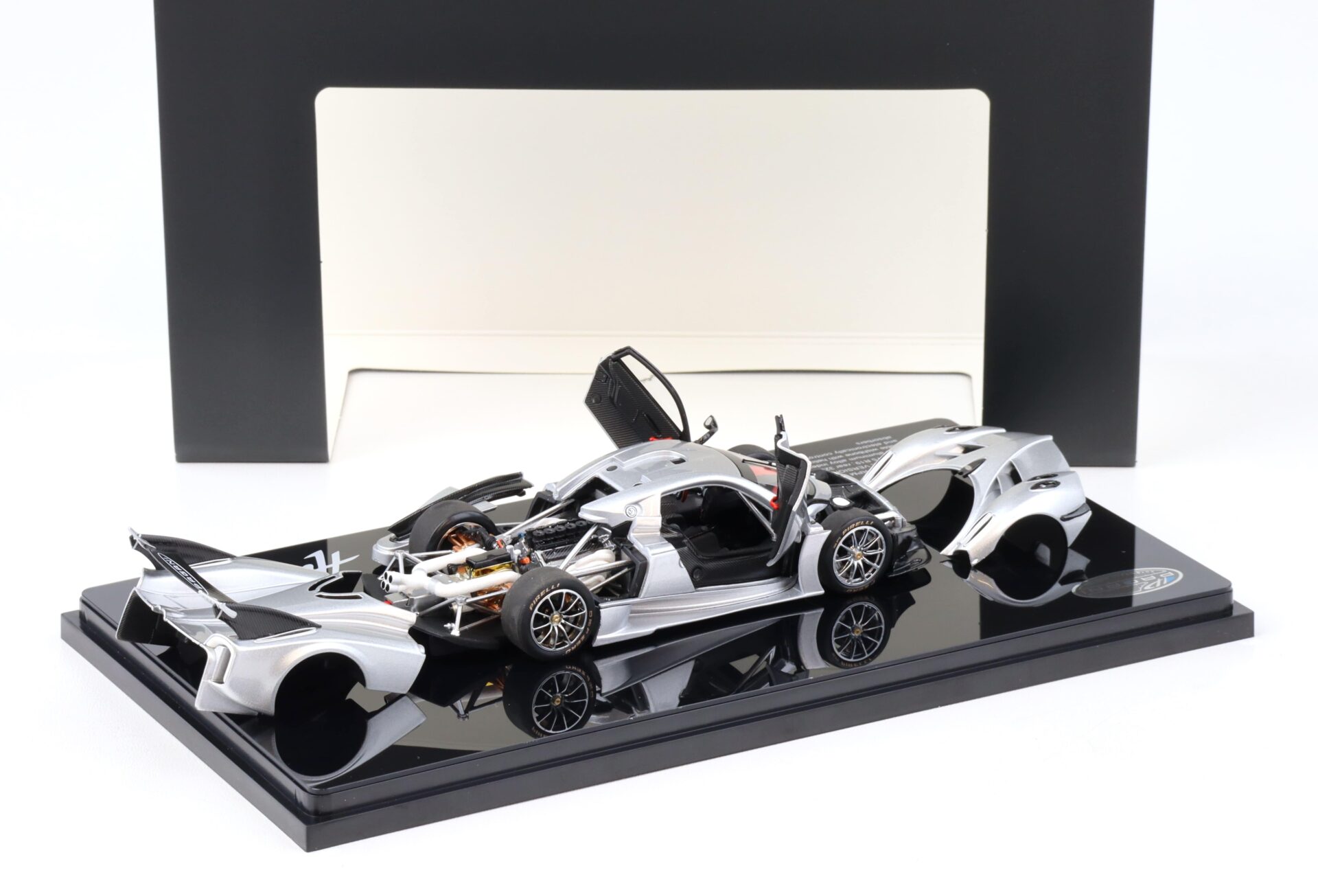 1:43 LCD Models Pagani Huayra R 2021 silver metallic LCD43017-SI