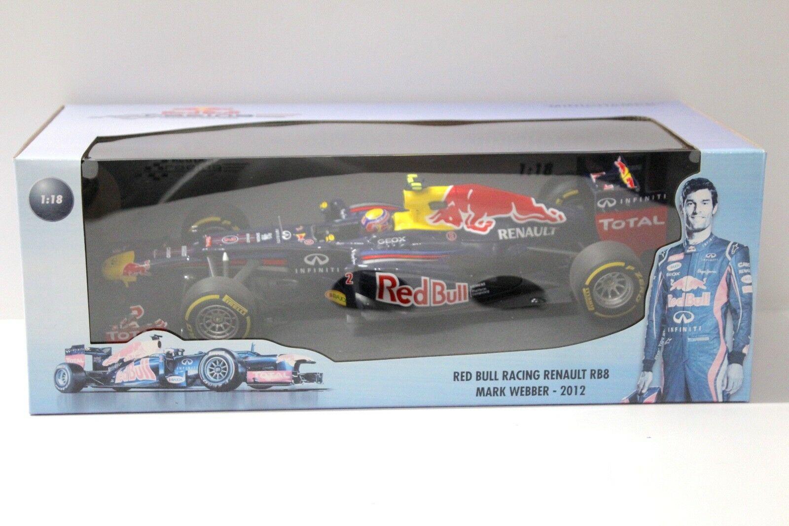 1:18 Minichamps Red Bull Racing Renault RB8 F1 Webber 2012