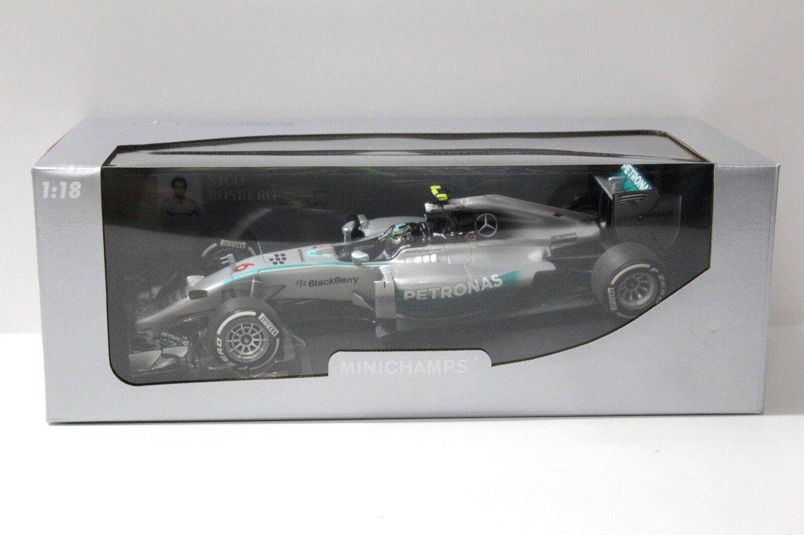 1:18 Minichamps Mercedes F1 AMG Petronas W05 Rosberg Australian GP Winner 2014