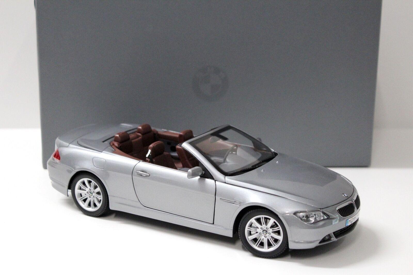 1:18 Kyosho BMW 645Ci 6er E63 Convertible grey DEALER VERSION