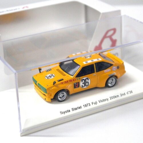 1:43 Spark Toyota Starlet 1973 Fuji Victory 200km #36 orange