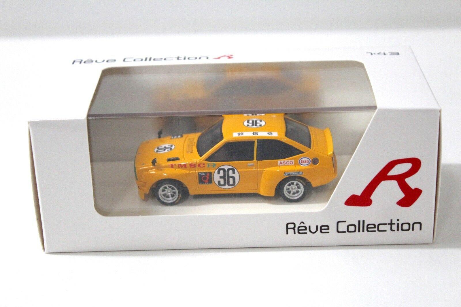 1:43 Spark Toyota Starlet 1973 Fuji Victory 200km #36 orange