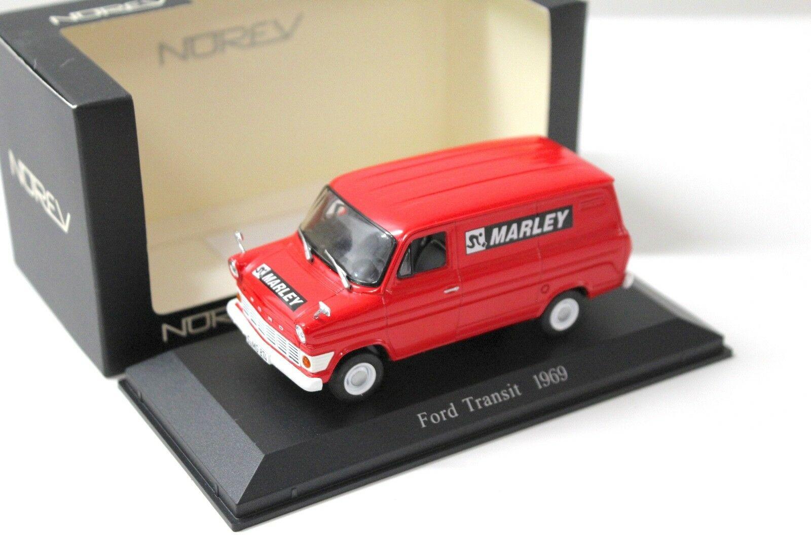 1:43 Norev Ford Transit MKI 1969 *MARLEY* red