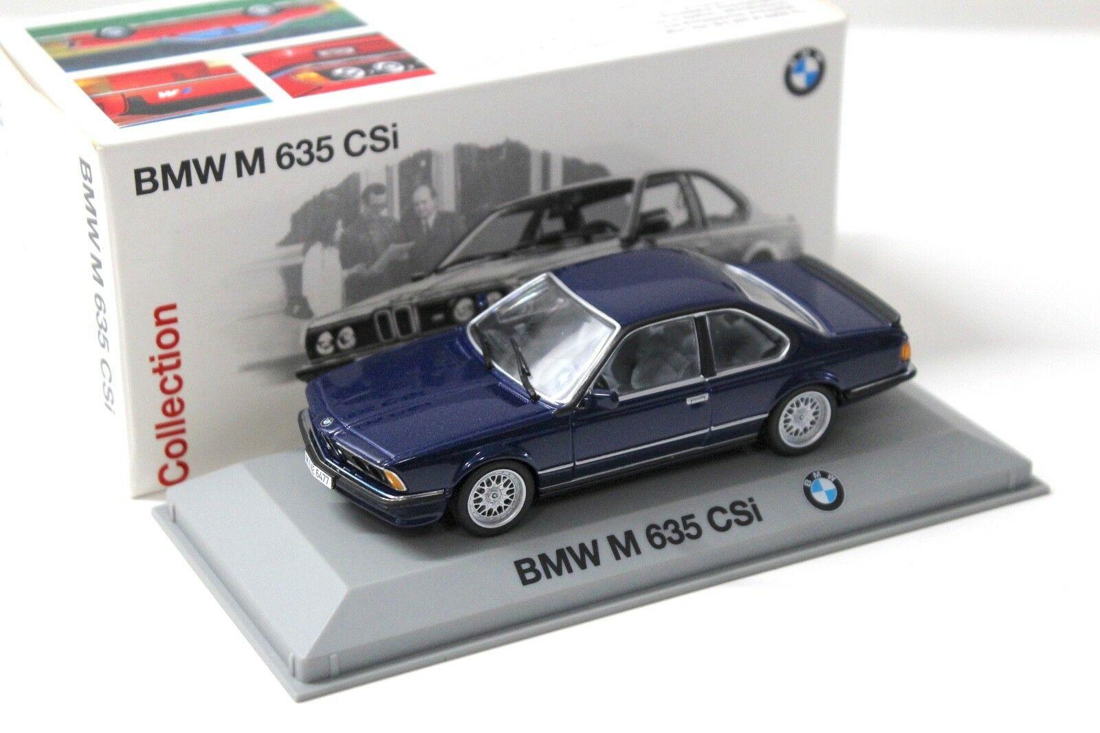 ID 32623 orig.jpg 1:43 Minichamps BMW M 635 CSI Coupe dark blue DEALER VERSION