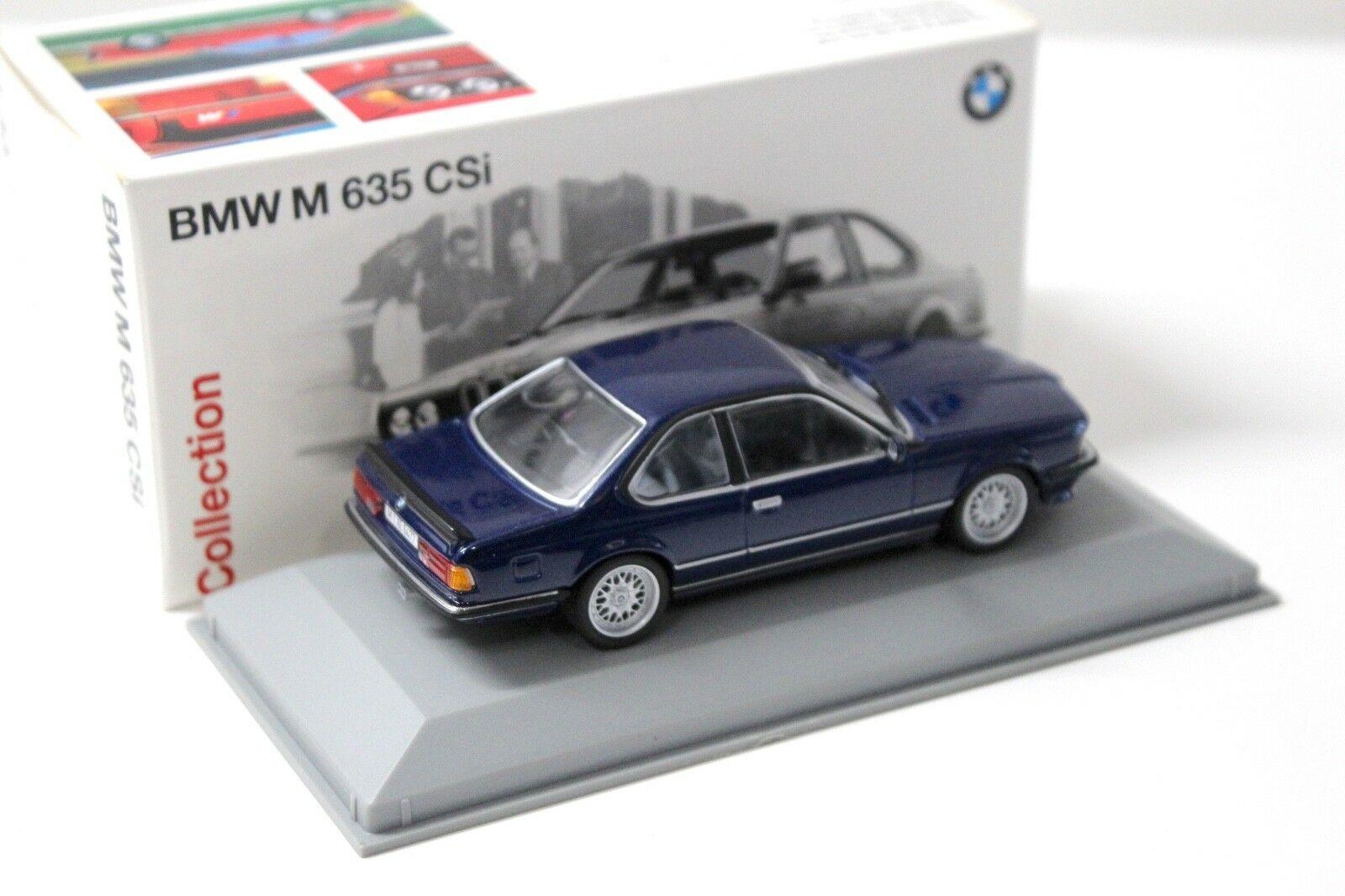 1:43 Minichamps BMW M 635 CSI Coupe dark blue DEALER VERSION