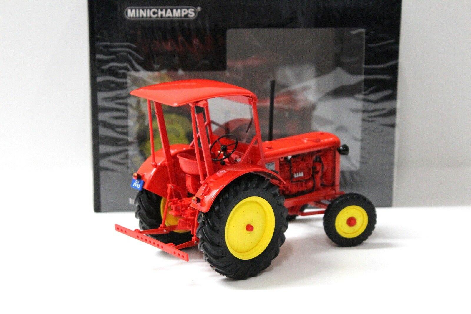 1:18 Minichamps Hanomag R35 Traktor 1953 red