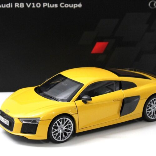 1:18 iScale Audi R8 V10 Plus Coupe yellow DEALER VERSION