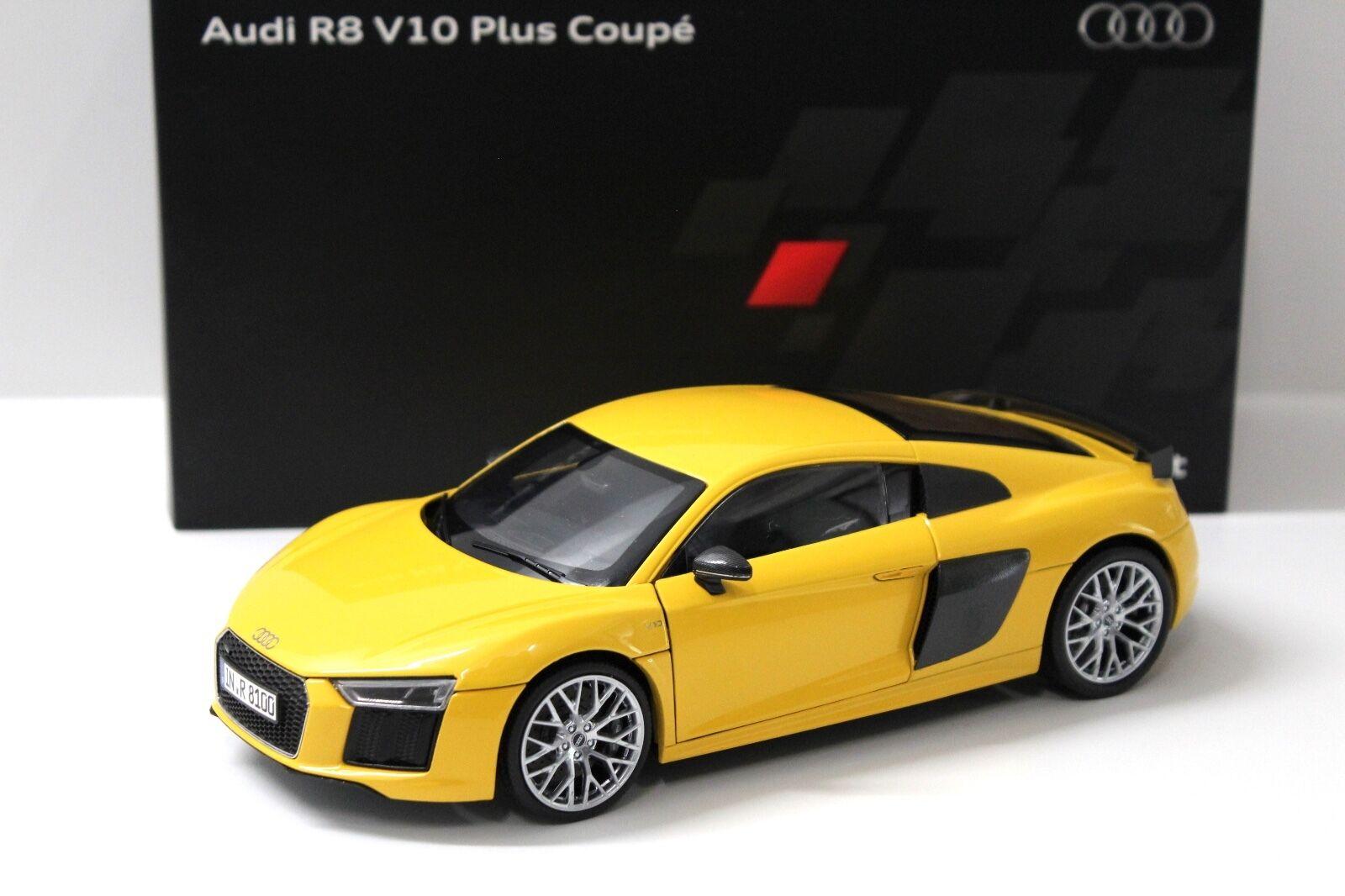 ID 32810 orig.jpg 1:18 iScale Audi R8 V10 Plus Coupe yellow DEALER VERSION
