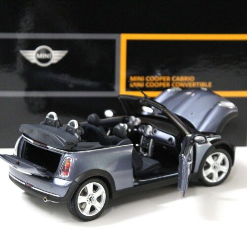 1:18 Kyosho Mini Cooper Convertible R52 Cool blue DEALER VERSION - Image 4