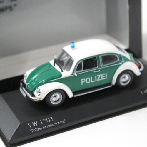 1:43 Minichamps VW Käfer 1303 Polizei Braunschweig green/ white