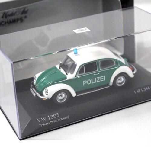 1:43 Minichamps VW Käfer 1303 Polizei Braunschweig green/ white