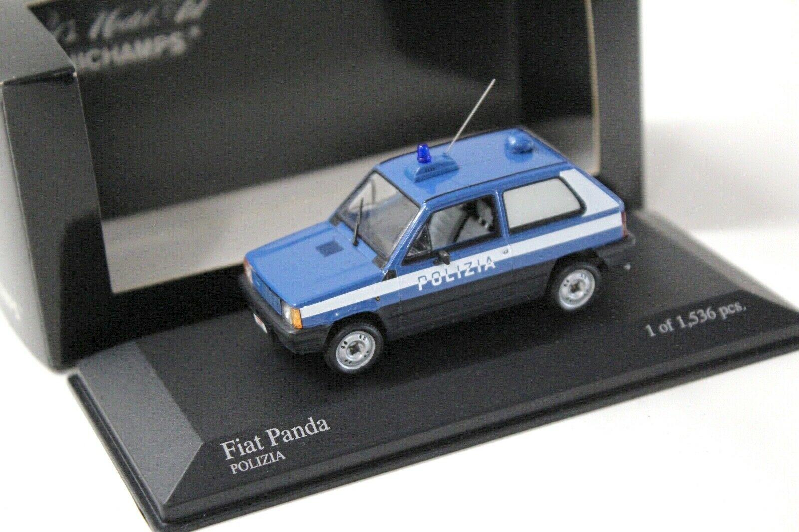 ID 33753 orig.jpg 1:43 Minichamps Fiat Panda POLIZIA 1980 blue/ white