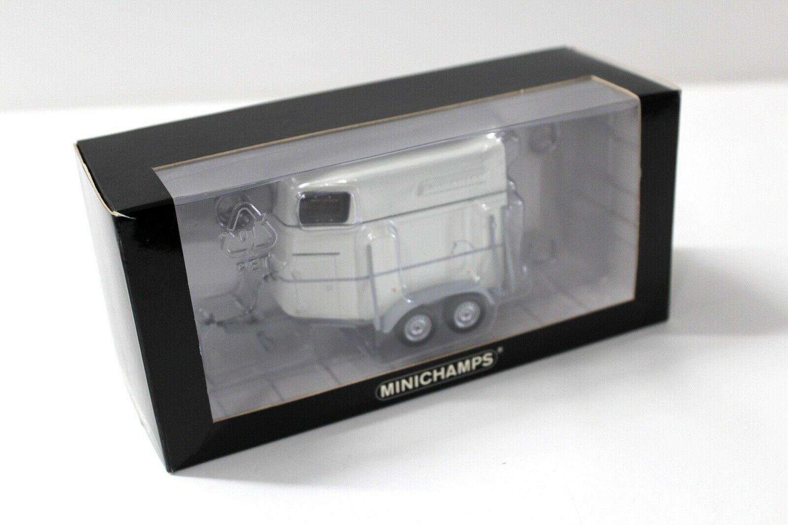 1:43 Minichamps Pferde- Anhänger Horse Trailer Boeckmann