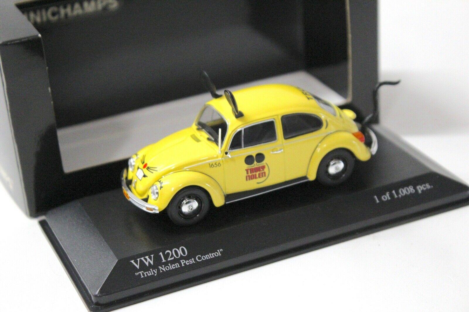 1:43 Minichamps VW Käfer 1200 Truly Nolen Pest Control yellow