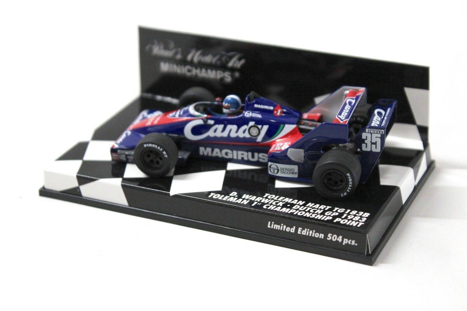 1:43 Minichamps Toleman Hart TG 183B Warwick Toleman