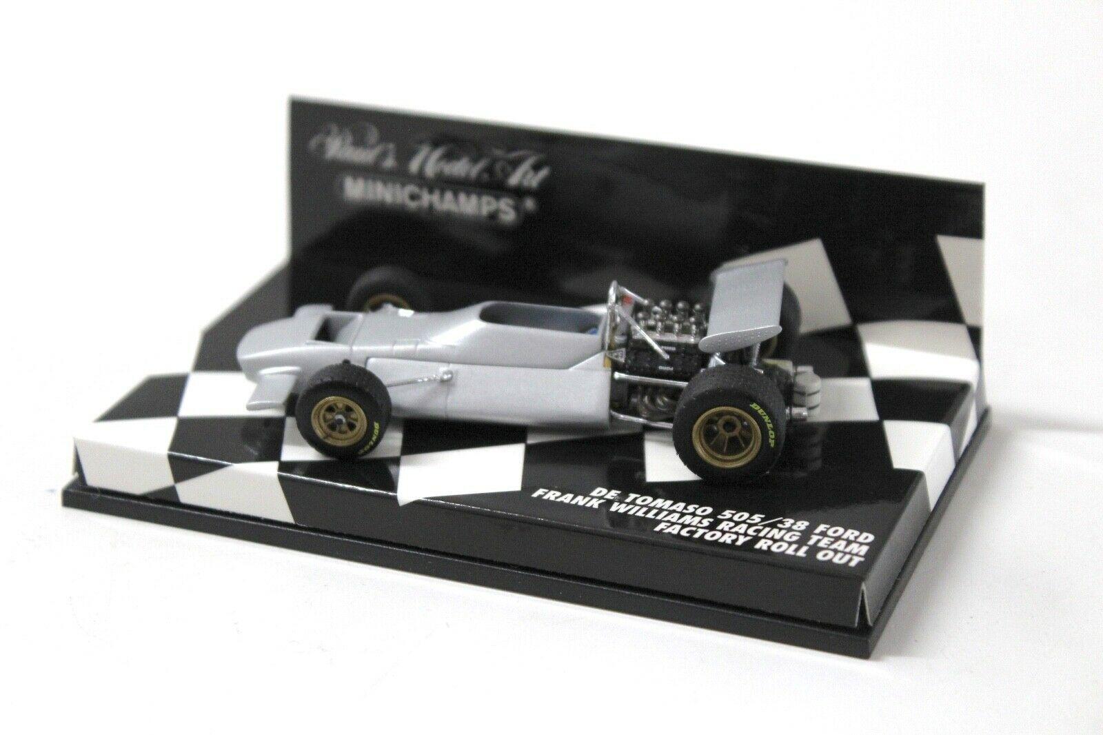 1:43 Minichamps De Tomaso 505/38 Ford Roll out silver