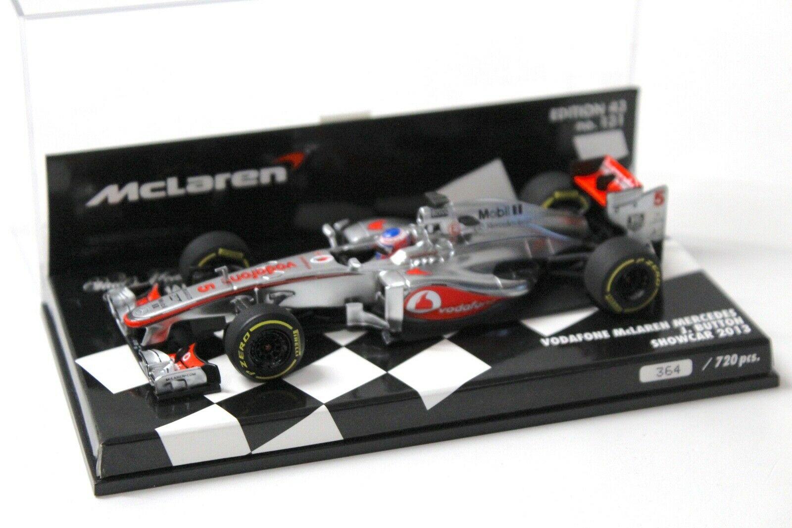 1:43 Minichamps F1 McLaren Mercedes J.Button Showcar 2013
