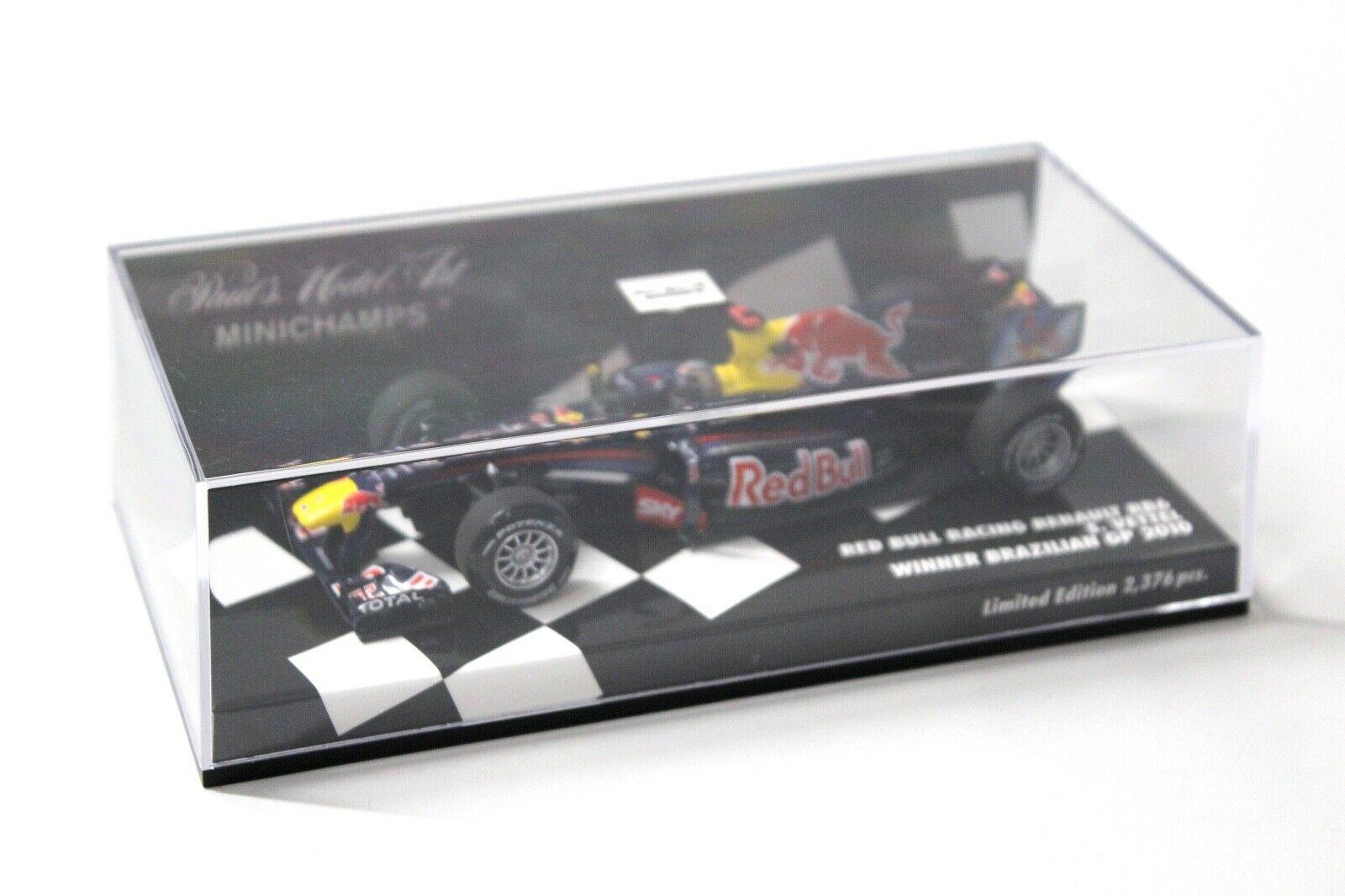 1:43 Minichamps Red Bull Racing Renault RB6 Brazilian GP Vettel 2010