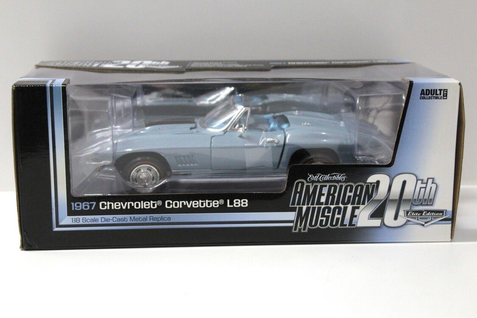 1:18 ERTL 1967 Chevrolet Corvette L88 Convertible blue