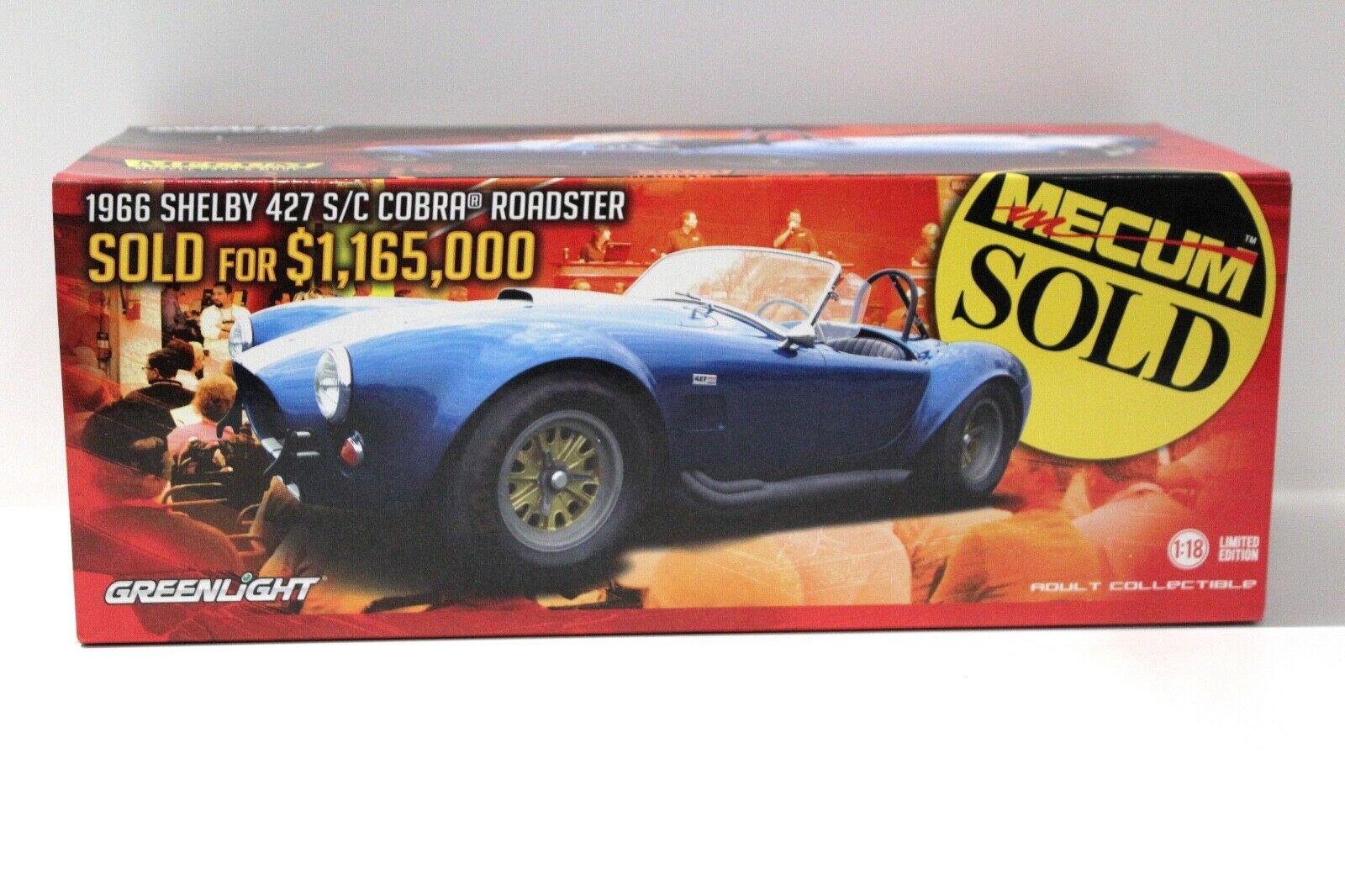 1:18 Greenlight 1966 Shelby 427 S/C Cobra blue "MECUM"