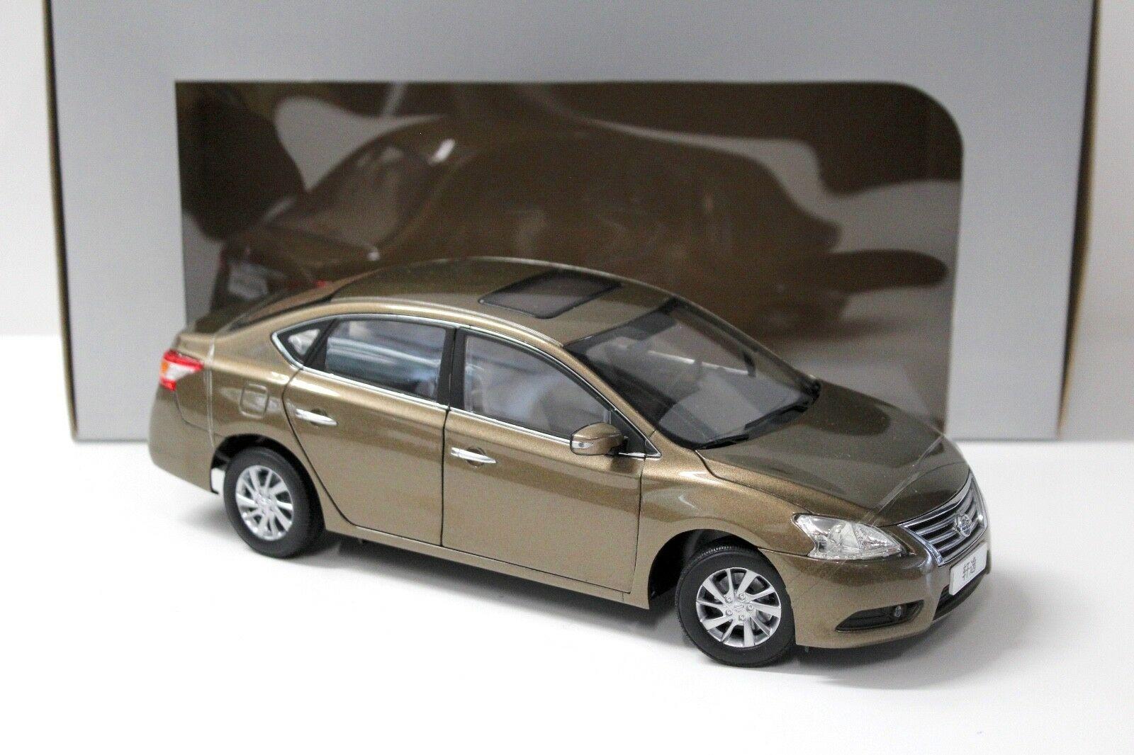 1:18 Paudi Model Nissan Sentra (Sylphy) Sedan gold DEALER VERSION