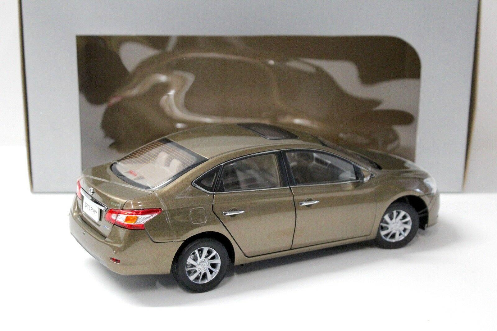 1:18 Paudi Model Nissan Sentra (Sylphy) Sedan gold DEALER VERSION