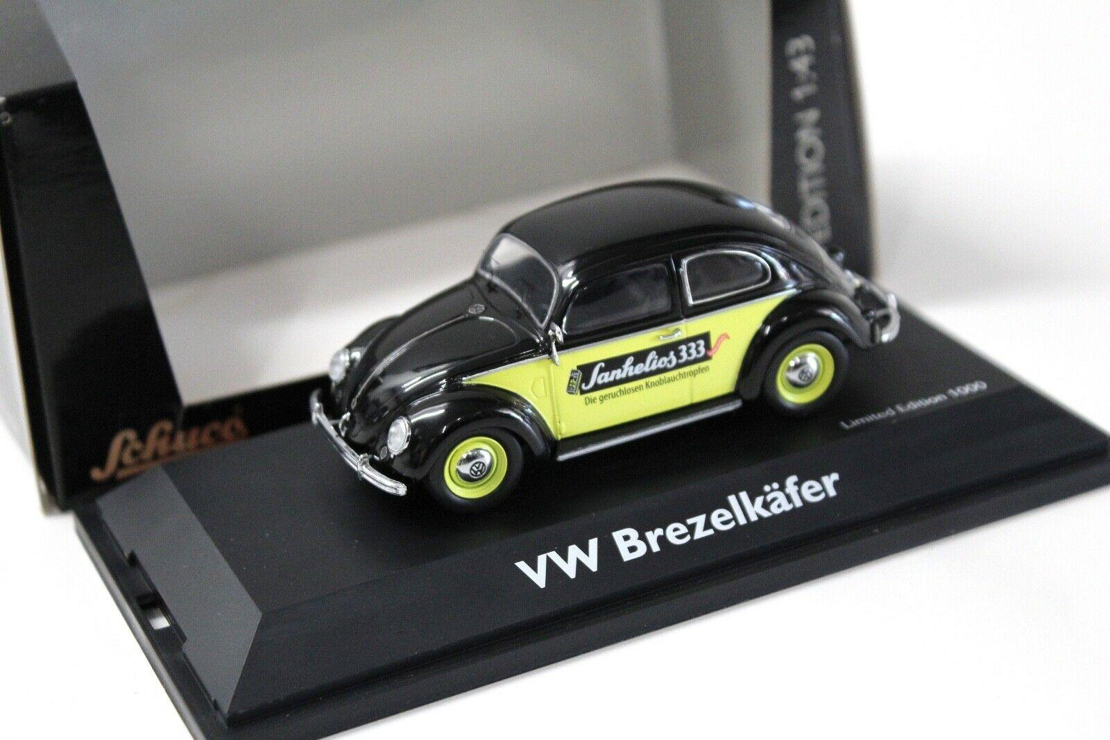 ID 34185 orig.jpg 1:43 Schuco VW Käfer Brezelkäfer "SANHELIOS 333" black