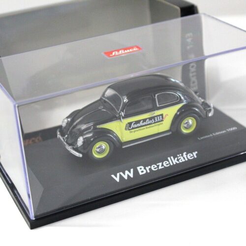1:43 Schuco VW Käfer Brezelkäfer "SANHELIOS 333" black
