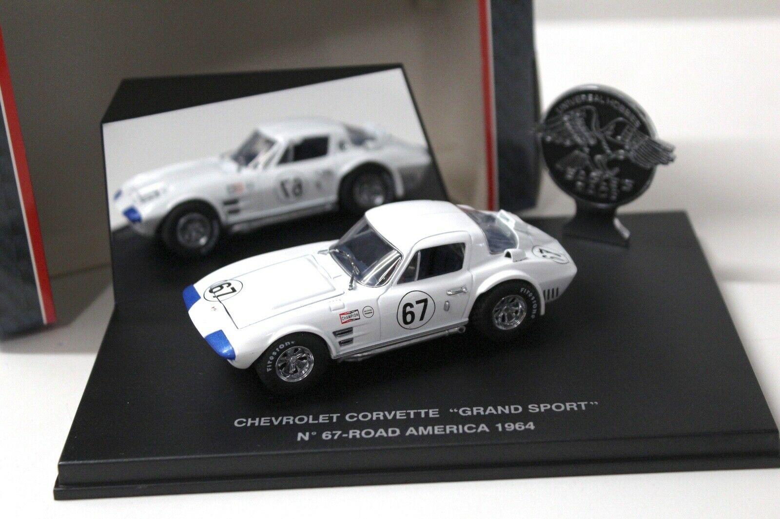 1:43 Eagle Chevrolet Corvette Grand Sport #67 white