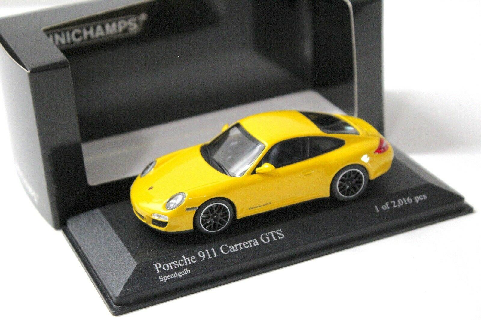 1:43 Minichamps Porsche 911 (997II) Carrera GTS yellow