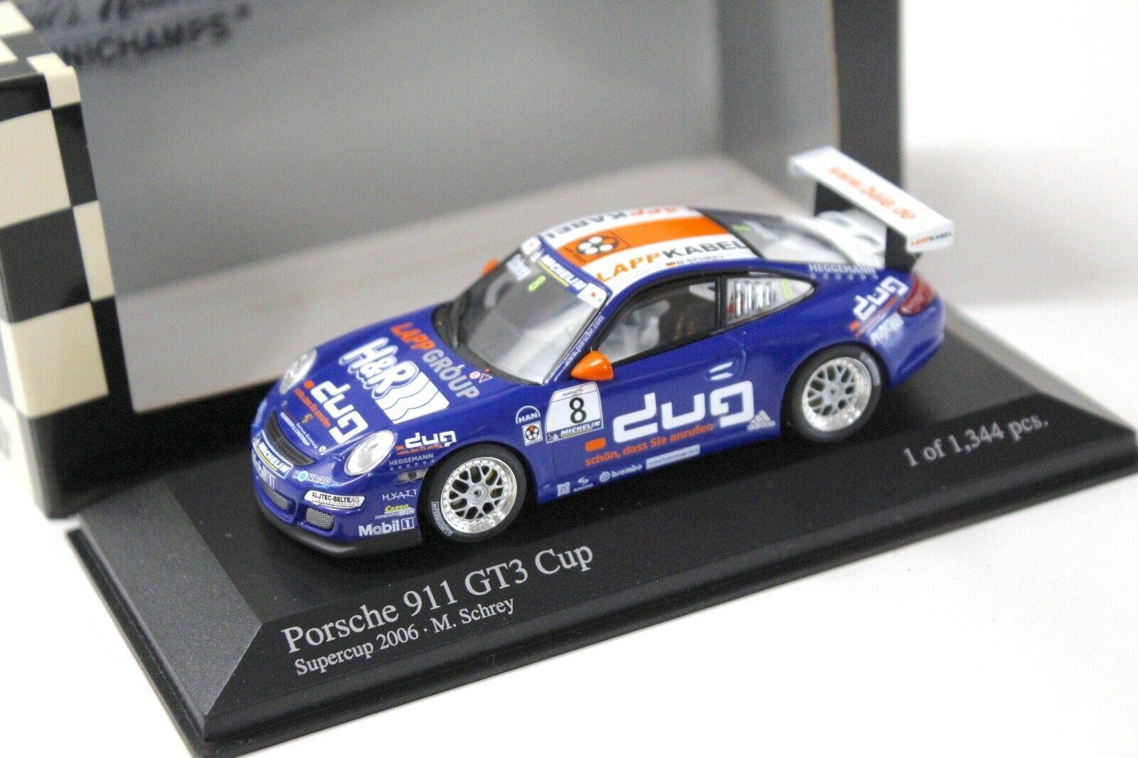 1:43 Minichamps Porsche 911 997 GT3 CUP Supercup 2006 #8