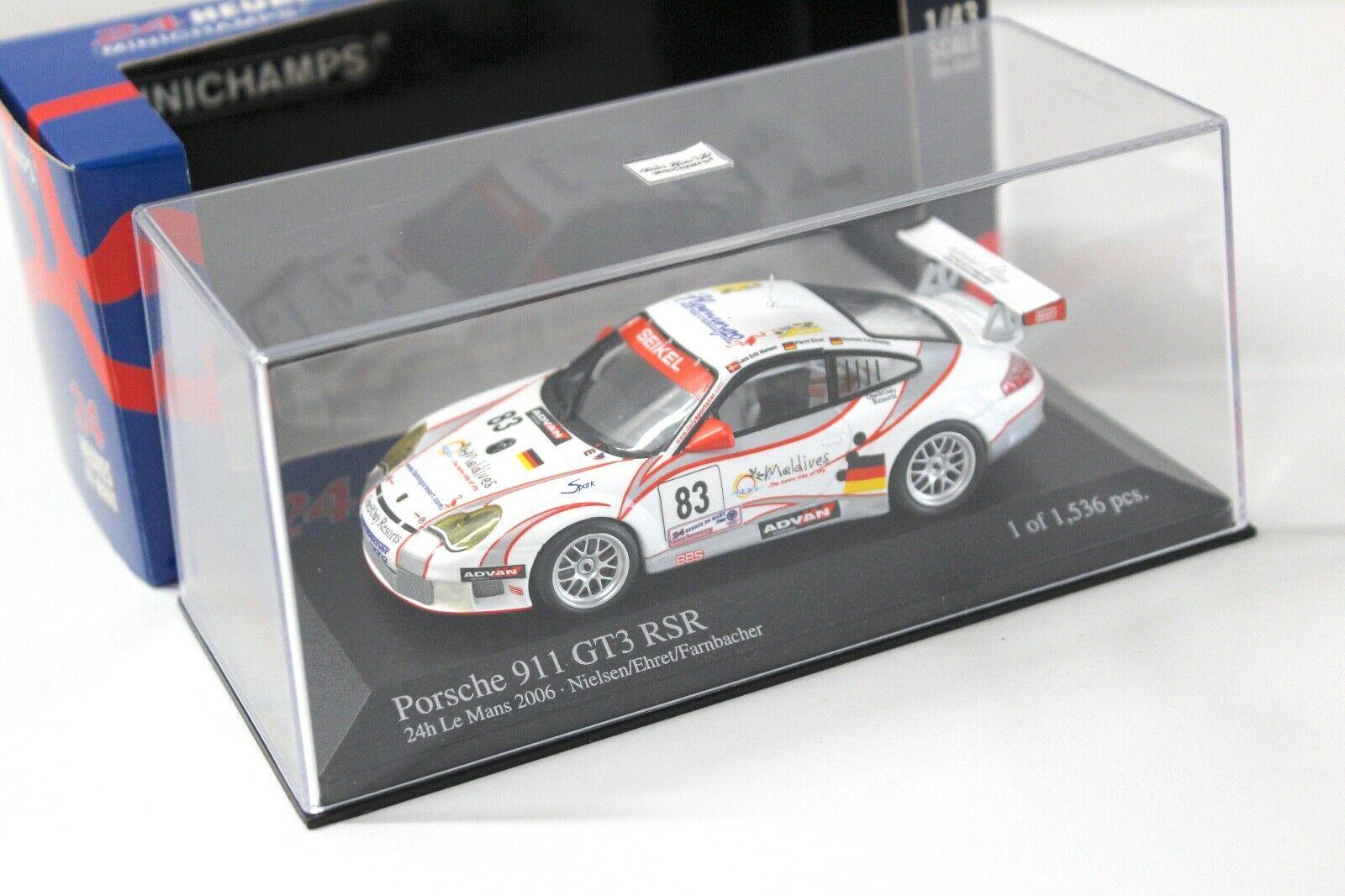 1:43 Minichamps Porsche 911 996 GT3 RSR 24h Le Mans 2006 #83