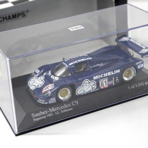 1:43 Minichamps Sauber Mercedes C9 Supercup 1987 #61 Schlesser blue