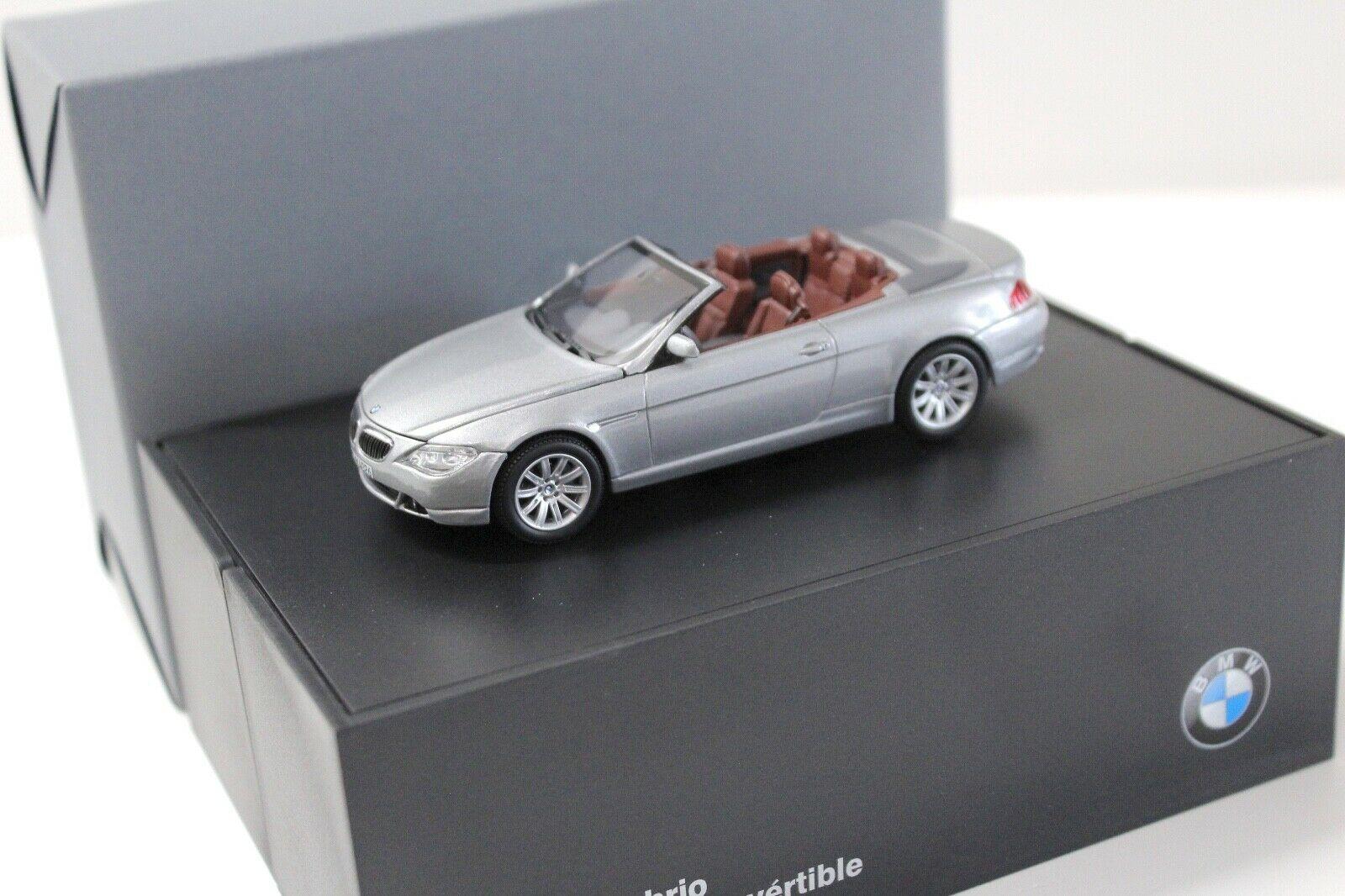 1:43 Kyosho BMW 6er E63 Convertible grey DEALER VERSION