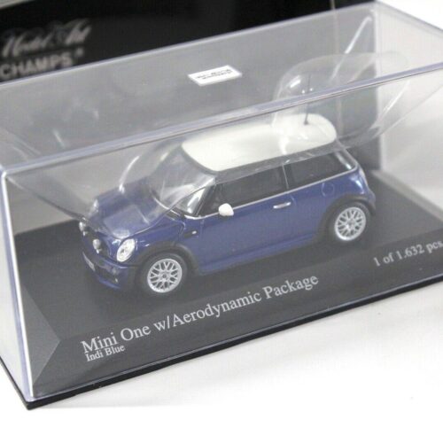 1:43 Minichamps Mini One Aerodynamic Package Indi blue 2003