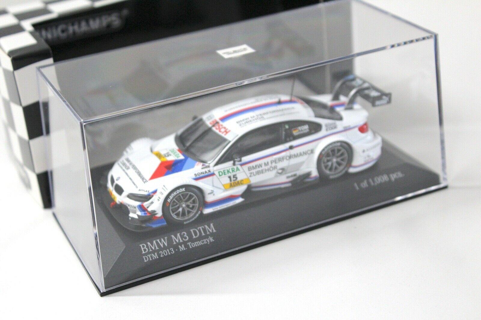 1:43 Minichamps BMW M3 DTM (E92) 2013 M.Tomcyzk #15 white